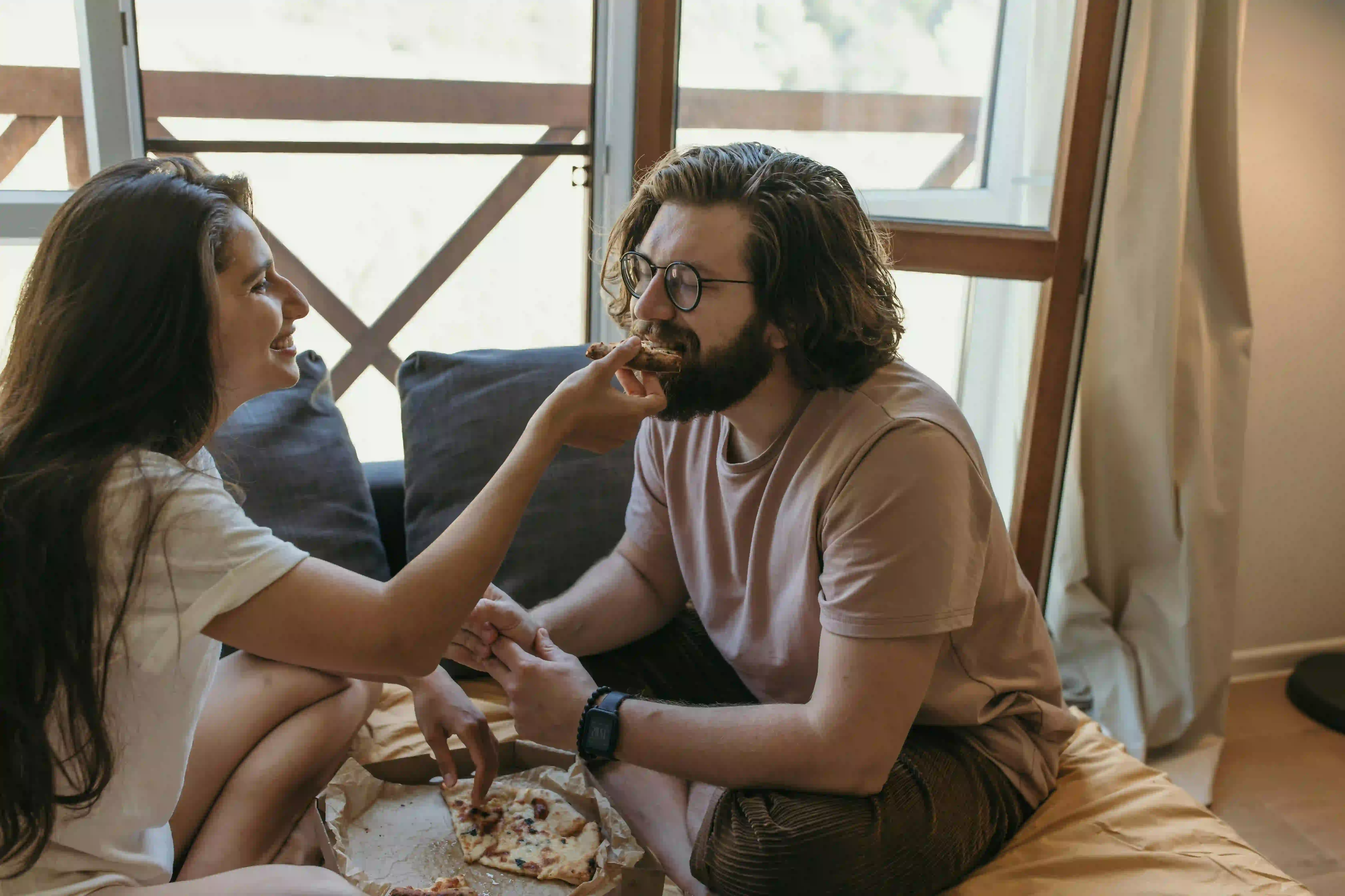 Couple doing one of the date ideas at home